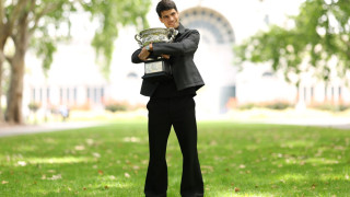 Един крал на 22 години: Шампионската галерия на Алкарас в Мелбърн (Снимки)